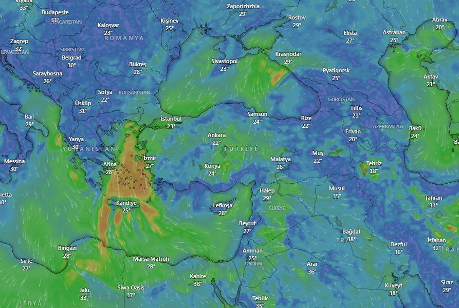 Meteoroloji’den Marmara ve Ege'de kuvvetli rüzgar uyarısı - Resim: 9